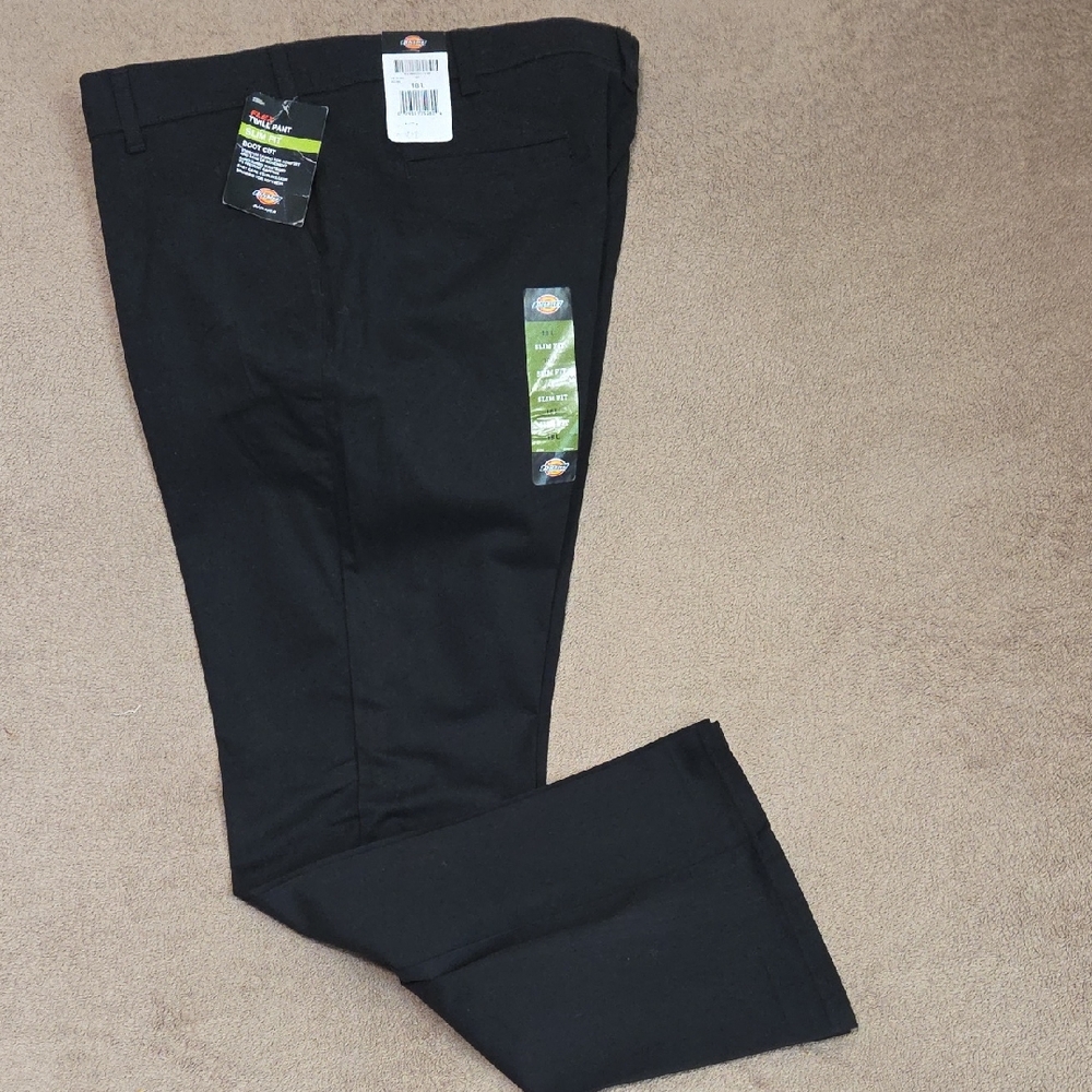 Dickies Women's Black Boot Cut Pants Size 18L